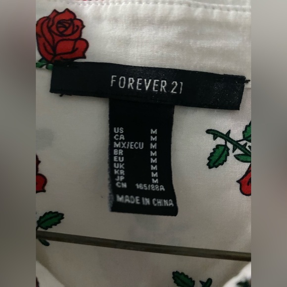 Forever 21 rose button down shirts - Picture 2 of 2